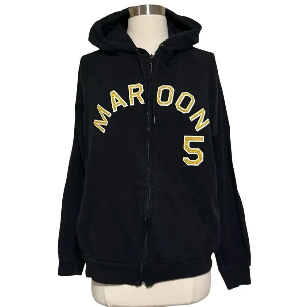 American Apparel - Maroon 5 Hoodie Sz Med - Picture 3 of 6